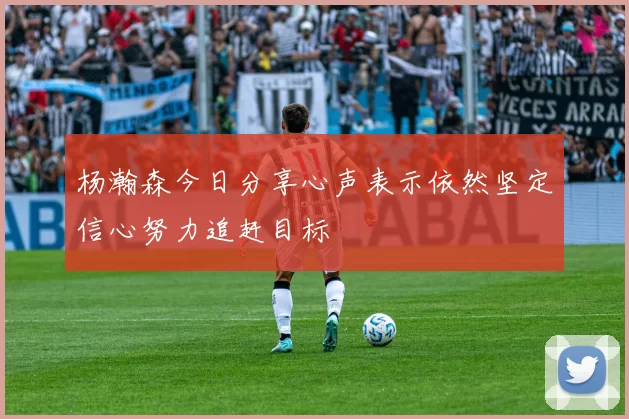 杨瀚森今日分享心声表示依然坚定信心努力追赶目标